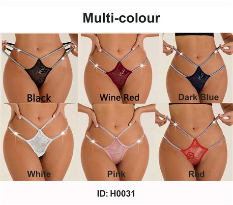 Wholesale Lady Lace One-piece Woman Black Double Thin Belt Low Waisted
