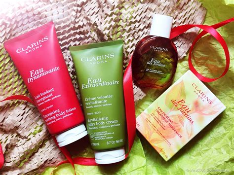 Clarins Aroma: Eau des Jardins, Body lotion Eau Dynamisante, Body cream ...