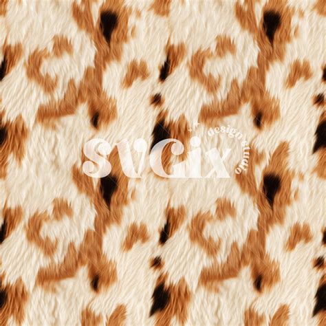 Ruddy Brown White Cow Fur Seamless Pattern – SVGix