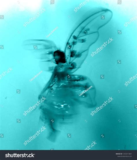 Guardian Angel Long Exposure Photography Illustration Stock Photo