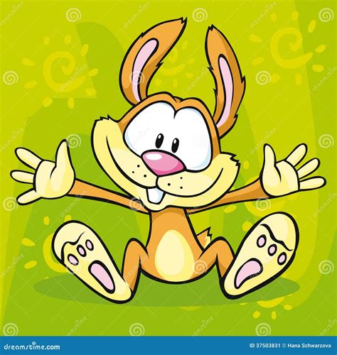 Fun Bunny Cartoon Character With Clapper Board Stock Illustration ...