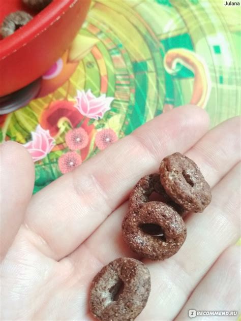 Готовые завтраки Nestle Хрутка Шоколадные колечки - «Колечки с молоком ...