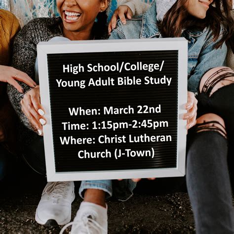 High School / College / Young Adult Bible Study - Christ Lutheran Church