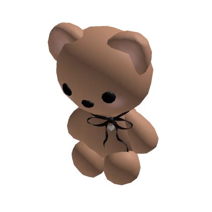 Holdable bear w/ black bow - Roblox