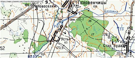 Карта ГОЛОВЕНЧИЦЫ, Могилевская область, Чауский район