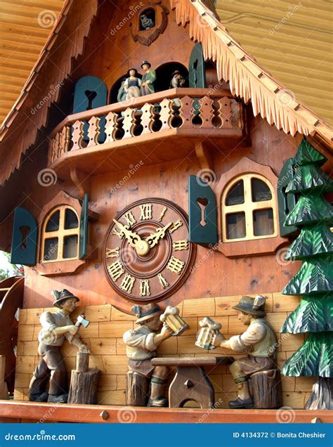 Cuckoo Clock from Black Forest Stock Photo - Image of store, chopping ...