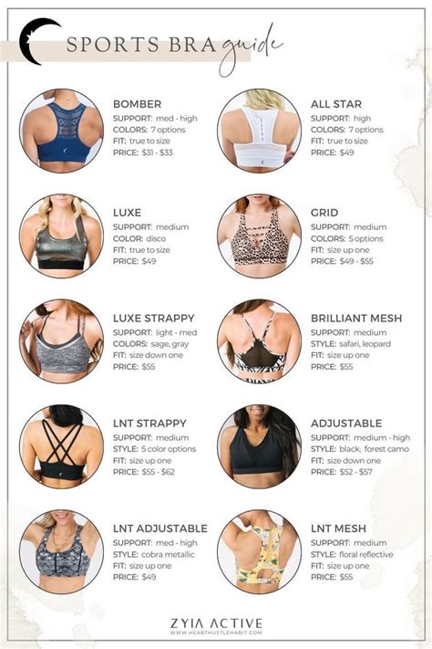 Sports bra types | Zyia active, Sports lingerie, Athleisure sports bra