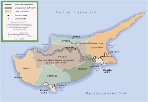ciper meji map zemljevid ciper meje juzni evropi evropa