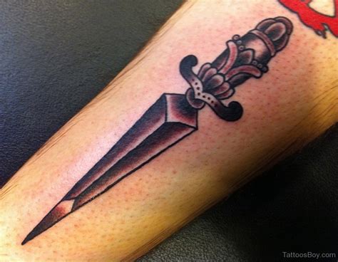 Simple Dagger Tattoo - Tattoos Designs