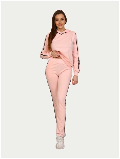 Купить Женский костюм с брюками 137 розовый за 3450р. с доставкой
