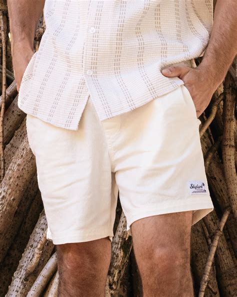 Shop Skylark Swarm Elastic Waist Shorts In Cream - Fast Shipping & Easy