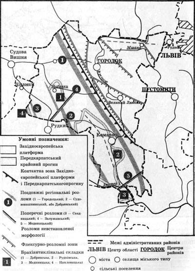 Тектонічна та геологічна будова Городоцького району