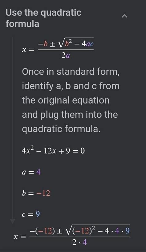 Solve:4x² - 12x + 9 = 0. - Brainly.in
