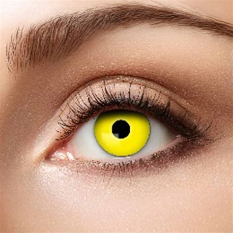 color contact lenses yellow