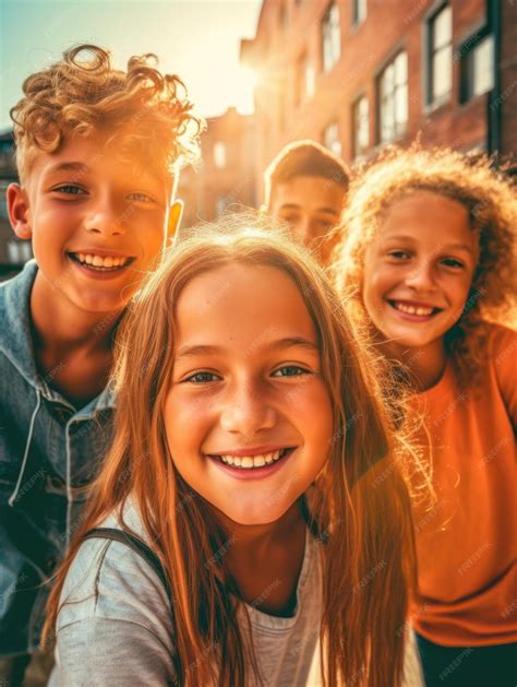 Premium AI Image | Friendship Day Children's friendship Happy children ...