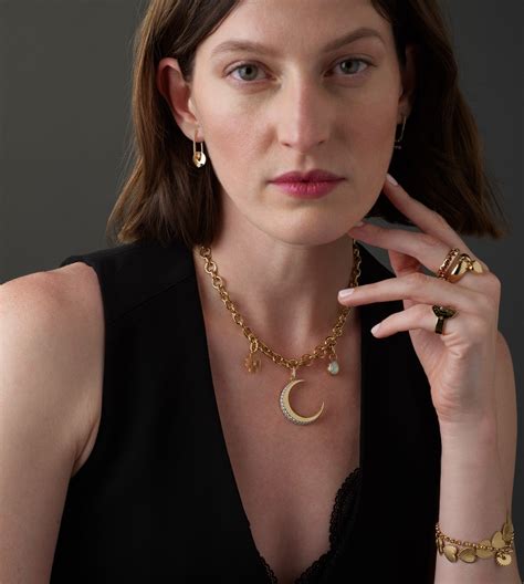 18K Gold Crescent Necklaces, Medallions & Jewelry – FoundRae