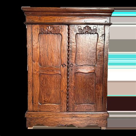 Antique Oak Handcrafted Cupboard Late 17th-Early 18th Century | Chairish