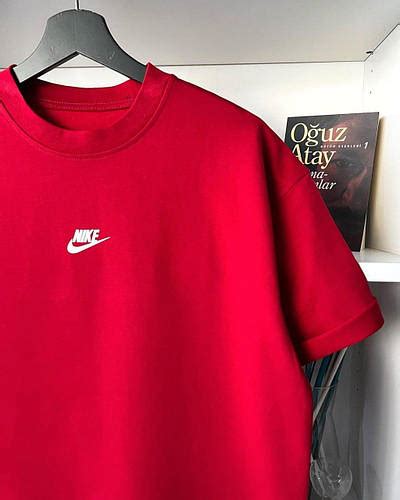 Мужская красная оверсайз футболка Nike (ID#1939875153), цена: 958 ...