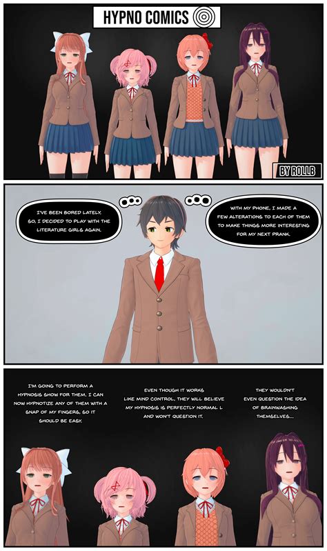 Doki Doki Hypno Club Comic ch.2 [Comic] [3D] [Hypnosis] [Mind Control