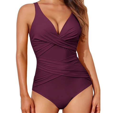 MPWEGNP Tummy Control Swimsuits for Women Slimming One Piece Bathing