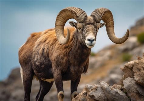 Premium AI Image | The bighorn sheep is a species of sheep