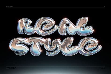 chrome text effect vol psd text style hyperpix