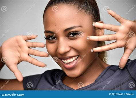 A Happy Youthful Female stock photo. Image of youth - 261257606