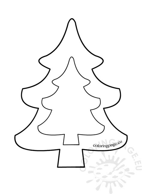 Christmas tree template to print – Artofit