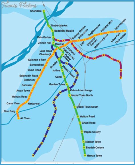 Karachi Metro Map - TravelsFinders.Com