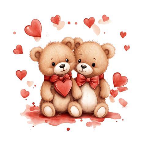 Teddy Bear Couple PNG, Vector, PSD, and Clipart With Transparent