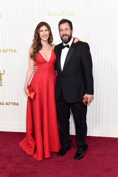 Adam Sandler makes ultra rare appearance with wife Jackie at SAG Awards