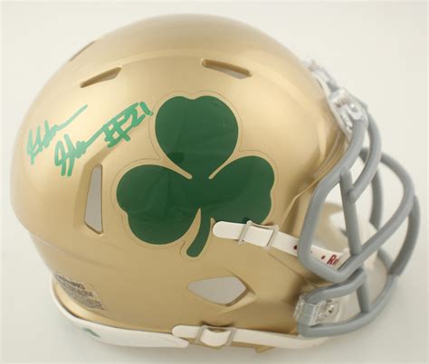 Adon Shuler Signed Notre Dame Fighting Irish Speed Mini Helmet (JSA