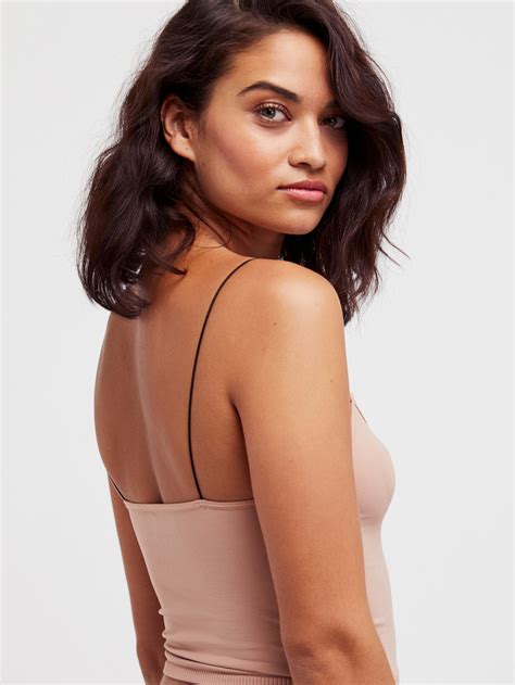Free People : Nude Skinny Strap Seamless Brami