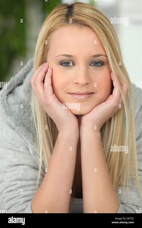 young woman dreaming Stock Photo - Alamy