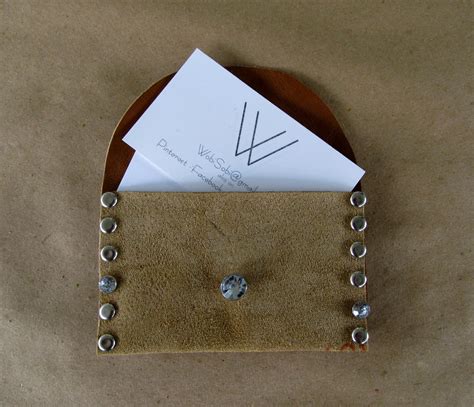 wobisobi leather business card holder diy