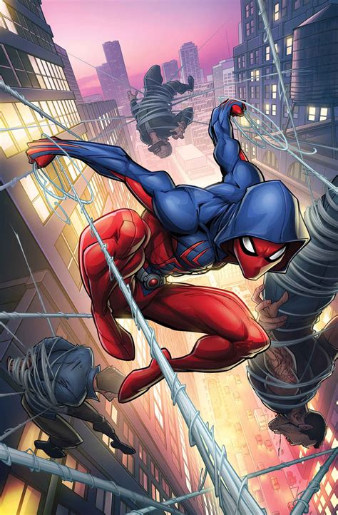 scarlet spider fan art ben reilly scarlet spider  cover patrick