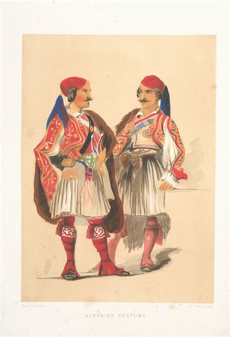 Albanian Costume by Forbes MacBean - Artvee