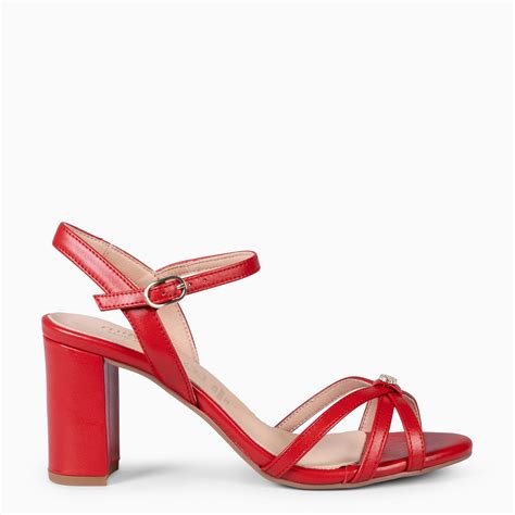 SONIA - RED ELEGANT HIGH HEELED SHOE | miMaO