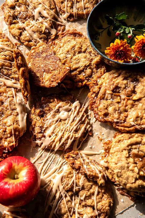 Iced Apple Cider Caramel Oatmeal Cookies. - Recipesedge
