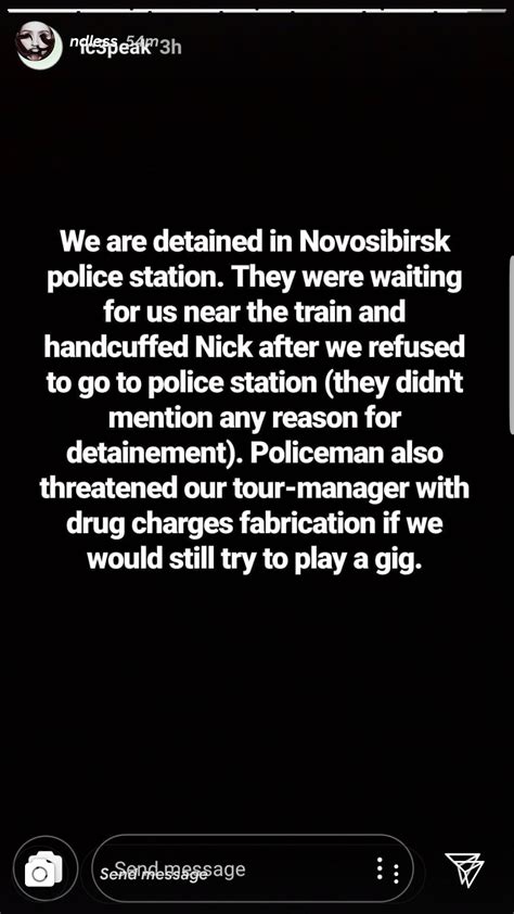 Ic3peak were arrested last night in Novosibirsk after a show without a ...