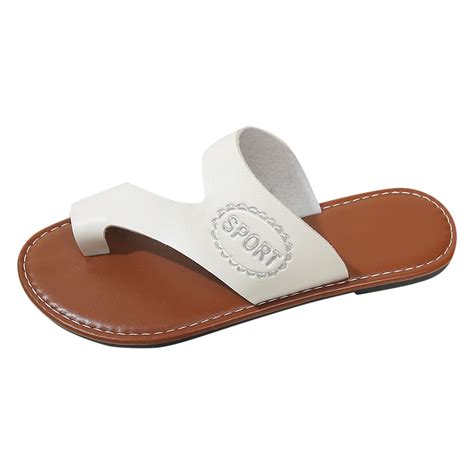 WNVMWI Sandals Women Sandles Beach Women Wedge Sandals White Shoes