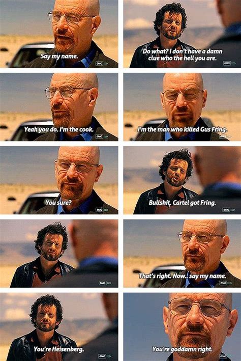 Breaking Bad: Say My Name. This was SO epic, and reading this really ...