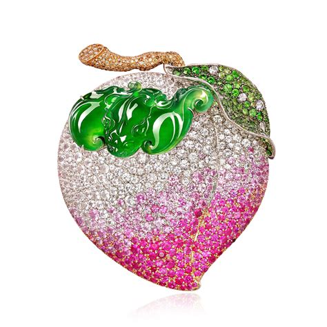 Jadeite, Gem-Set and Diamond Pendant / Brooch | 天然翡翠 配 寶石 及 鑽石 掛墜 / 胸針