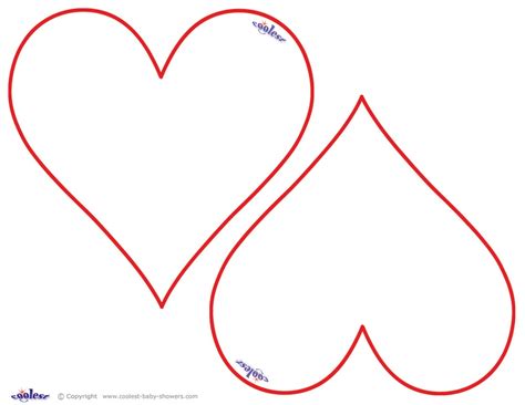 Heart Shaped Cutouts Printable - Jagodooowa