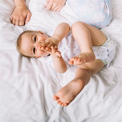 Free Photo | Baby in bed in the morning