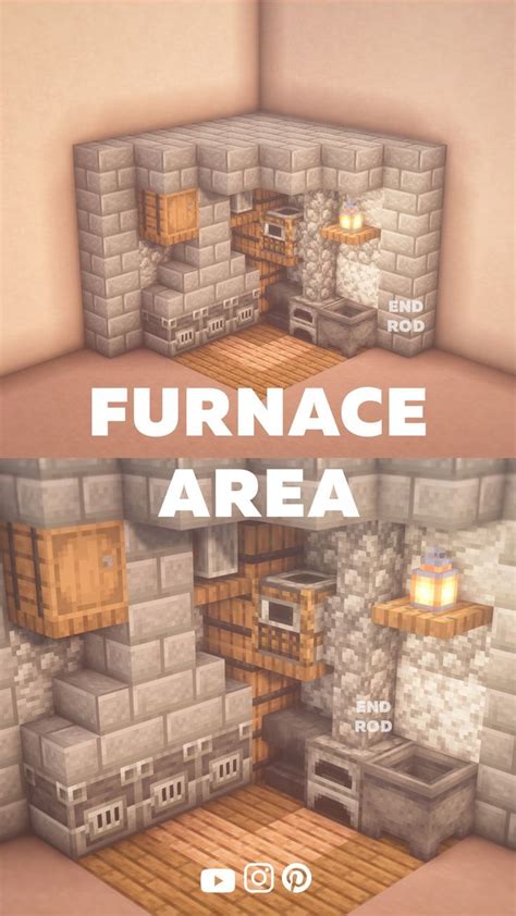 discover  minecraft furnace room  minecraft ideas minecraft