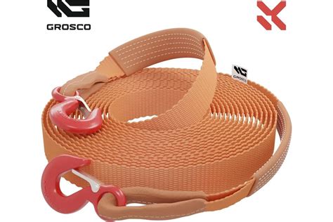 Буксировочный грузовой трос Grosco 50т, 15м, скоба/петля, для ...