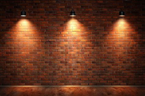 Imagem De Parede De Tijolos - Uma parede de tijolos com uma parede de Tijolos e uma luz nela | imagem ...