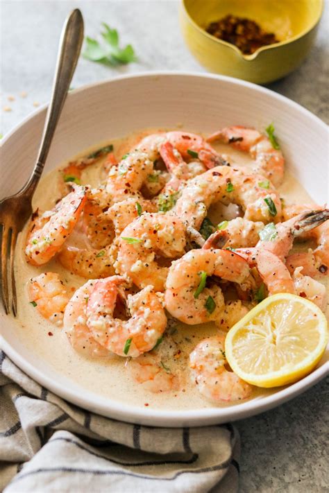 Creamy Garlic Shrimp Recipe (Whole30, Keto) - What Great Grandma Ate