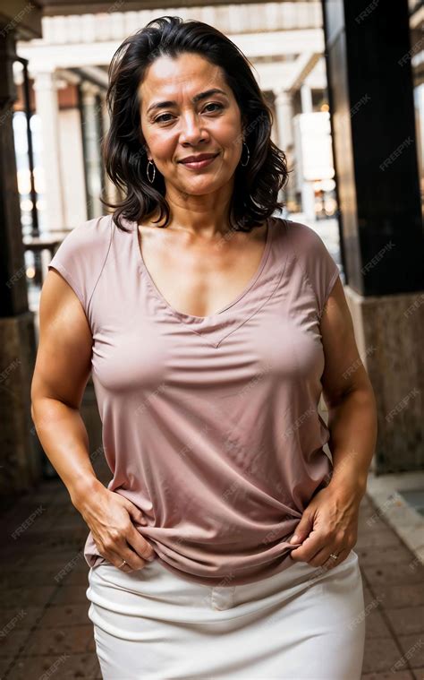 Premium Photo | Photo of middle aged old woman at house near sea beach